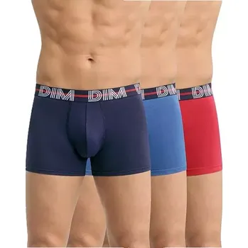 Boxerky Pánské boxerky 3 ks DIM POWERFUL BOXERS 3x - DIM - červená XL