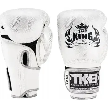 Boxerské rukavice Boxerské rukavice Top King TKBGSS-02A-WH-SV-16 16 oz