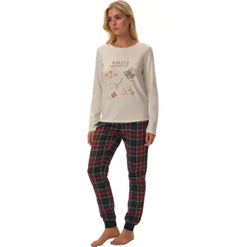 Dámské pyžamo Dámské pyžamo 41902 Florencia - HENDERSON béžová XL