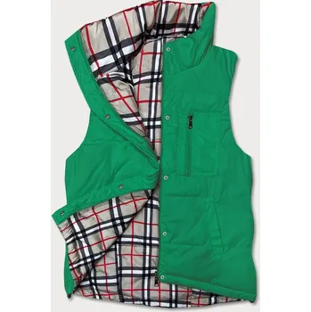 Dámská vesta Oboustranná zelená dámská vesta (2383) odstíny zelené XL (42)