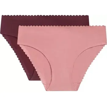 Kalhotky Dámské kalhotky 2 ks DIM BODY TOUCH MIDI BRIEF 2x - DIM - fialová M
