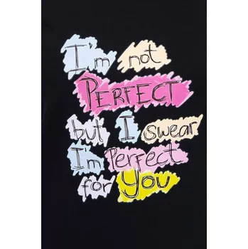 Dámská halenka Halenka s potiskem Perfektní černá UNI