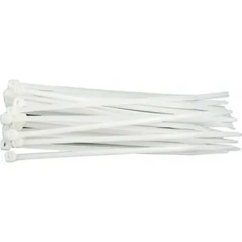 Organizace kabelů stahovací pásky 350x8 bílá / 100ks