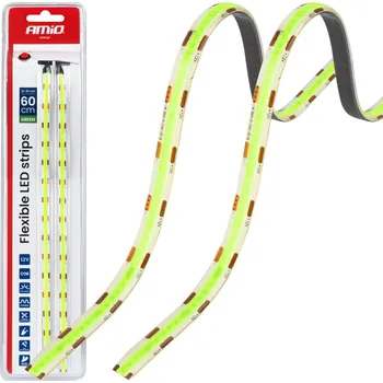 LED pásky COB do auta zelené, 2x30 cm, 12 V, AMiO-04573