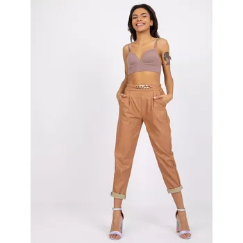 Dámské kalhoty Trousers-DHJ-SP-5058.35P-camel XL