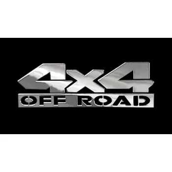 Samolepicí dekorace na vozidlo AVISA Samolepicí dekor niklovaný - Off Road 70x22 mm