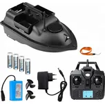RYBÁŘSKÁ ZAKRMovací LOĎKA S GPS 500m 12000 mAh 2KG 2 ZÁSOBNÍKY 2 MOTORY AUTOPILOT SVĚTLO