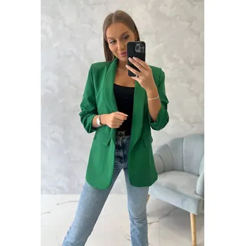 Bunda s klopou elegantní tmavě zelená UNI