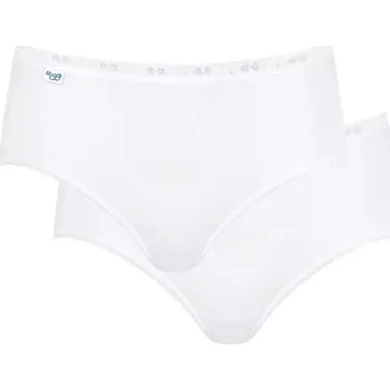 Kalhotky Dámské kalhotky 2 pack Basic midi white - Sloggi bílá 3XL