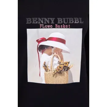 Dámské šaty Šaty s potiskem koše černé UNI