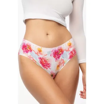 Dámské spodní prádlo Julimex Peony Cheekie Brasil kalhotky S-XL bílé květy L