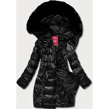 Vypasovaná černá dámská zimní bunda (2M-028) odstíny černé XXL (44)