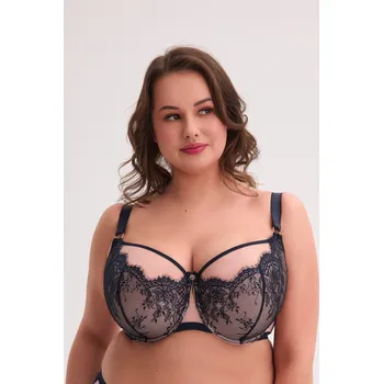 Podprsenka POLOMĚKKÁ MAXI PODPRSENKA AINA ART 1273 NAVY BLUE tmavě modrá 90K