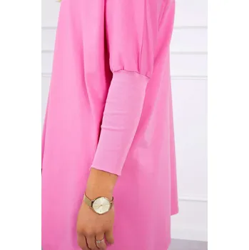 Oversize halenka ve světle růžové barvě UNI