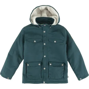 Chlapecká bunda zateplená bunda dětská FJÄLLRÄVEN Kids Greenland Winter Jacket, Mountain Blue - 128