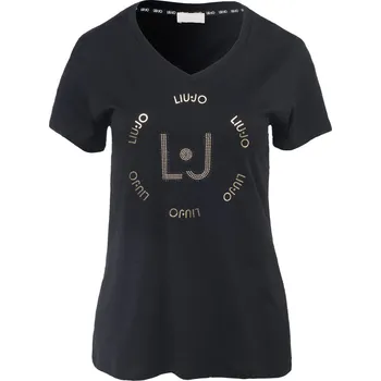 Dámské tričko Dámské Tričko s krátkým rukávem LIU JO T-SHIRT ST P M/C TA4137 TA4137J6040U9958 – Černá XS