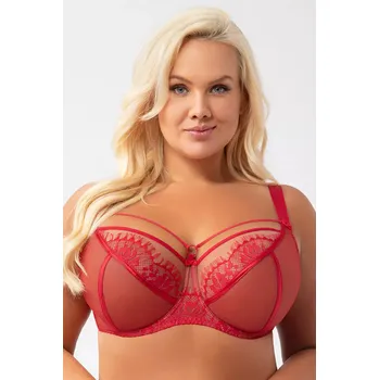 Podprsenka Gorsenia K496 Paradise kolor:czerwony 90e