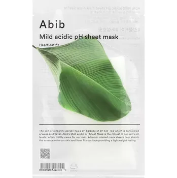 Pleťová maska ABIB_Mild Acidic pH Sheet Mask Pleťová maska Heartleaf Fit 30 ml