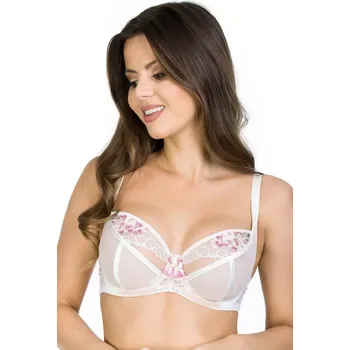 Podprsenka Měkká dámská podprsenka FOLK SOFT 19102 MILK mléko 65F