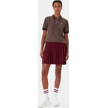 Pánská košile Lacoste Polokošile DF3364 Hnědá Slim Fit 42