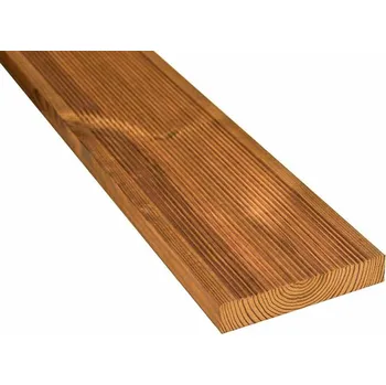 Terasové prkno Terasová prkna Thermo Borovice 26x140x4500 mm - Jemná/hladká | Thermowood
