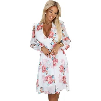 Oblečení a móda Dámské šaty 388-3 FRANCES - NUMOCO vícebarevná S