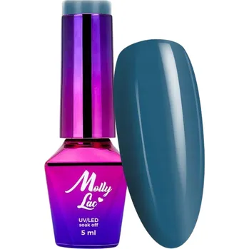 Lak na nehty Hybridní lak MOLLYLAC 5g Nailmatic State of Mind Mořská Světle Modrá Č. 325