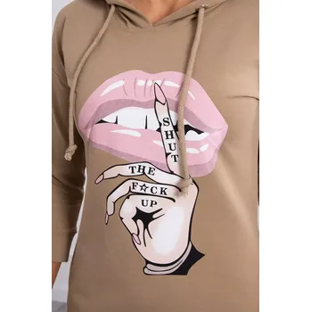 Dámské šaty Šaty s delšími zády a barevným velbloudím potiskem UNI