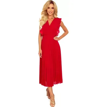 Oblečení a móda Dámské šaty 315-3 EMILY - NUMOCO Červená L