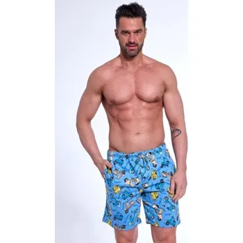 Pánské pyžamo Pánské pyžamové kraťasy Cornette 698/24 - bavlna Modrá 5XL