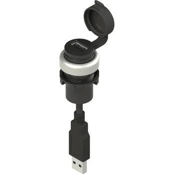 vypínač PIZZATO Adaptér USB 2.0 s kabelem PVC 1,8m PZE-E21USB9CN1.8