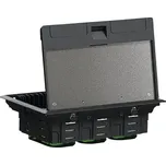 Podlahová krabice L Schneider Electric INS52122 6 modulů 45x45, plastová, tmavě šedá