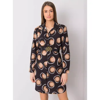 Dámské šaty Šaty DHJ SK 12765.11 černá a béžová jedna velikost