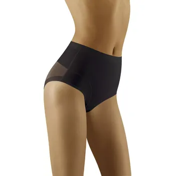 Kalhotky Dámské kalhotky Uniqata Black - Wol-Bar XL