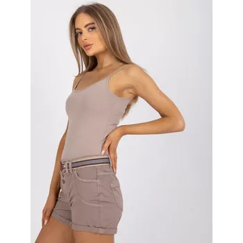 Dámské kalhoty Šortky D63990Z62190K tmavě lila L