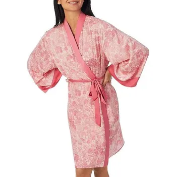 Dámský župan Dámský župan YI2122673 růžový s potiskem - DKNY M