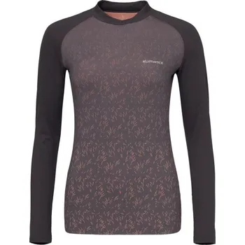 Dámské tričko Dámské funkční triko s dlouhými rukávy Klimatex ETNA L Černá, Fialová, Stříbrná