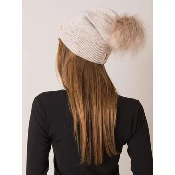 Čepice Dámská čepice 12.68 béžová jedna velikost