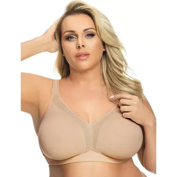 Podprsenka Měkká dámská podprsenka bez kostic Gorsenia K422 Anya černá 75B