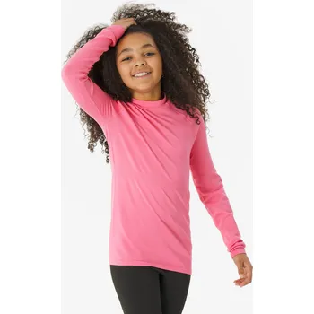 WEDZE Dětské spodní lyžařské tričko 500 5-6 LET RŮŽOVÁ