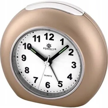 Budík Budík Perfect zlatý 8,7 cm