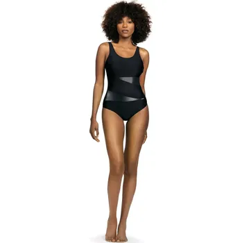 Dámské plavky Dámské jednodílné plavky S36 23 Fashion sport - SELF černá 3XL