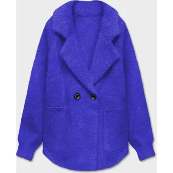 Krátký přehoz přes oblečení typu alpaka v chrpové barvě (CJ65) odstíny modré uni velikost