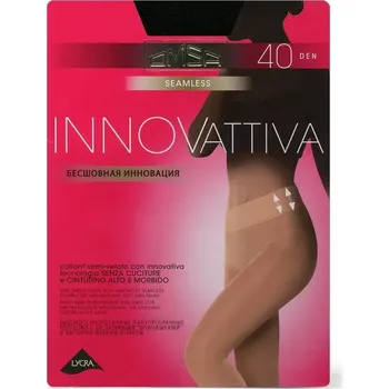 Dámské punčochy Punčocháče Omsa Innovattiva 40 den 2-5 nero 5-XL