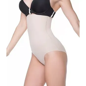 Dámské spodní prádlo Dámské kalhotky s vysokým pasem Julimex 251 přírodní XL