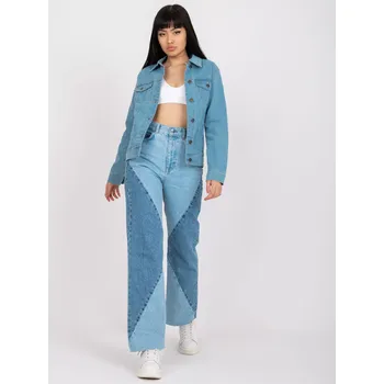 Dámský kabát Dámská bunda RO KR CKT světle modrá XS