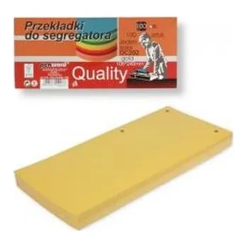 Archivační box Przekładki do segregatora 100szt gold