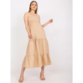 Dámské šaty Šaty RO SK ELB 4004.10P béžová M