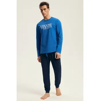 Pánské pyžamo PÁNSKÉ PYŽAMO LOOP 43472 AW25 BLUE-GRENADE M