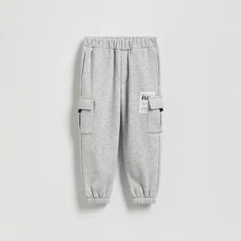 Reserved - Kalhoty s nášivkou - tmavě šedá - 123FI-90M - 123FI-90M-92